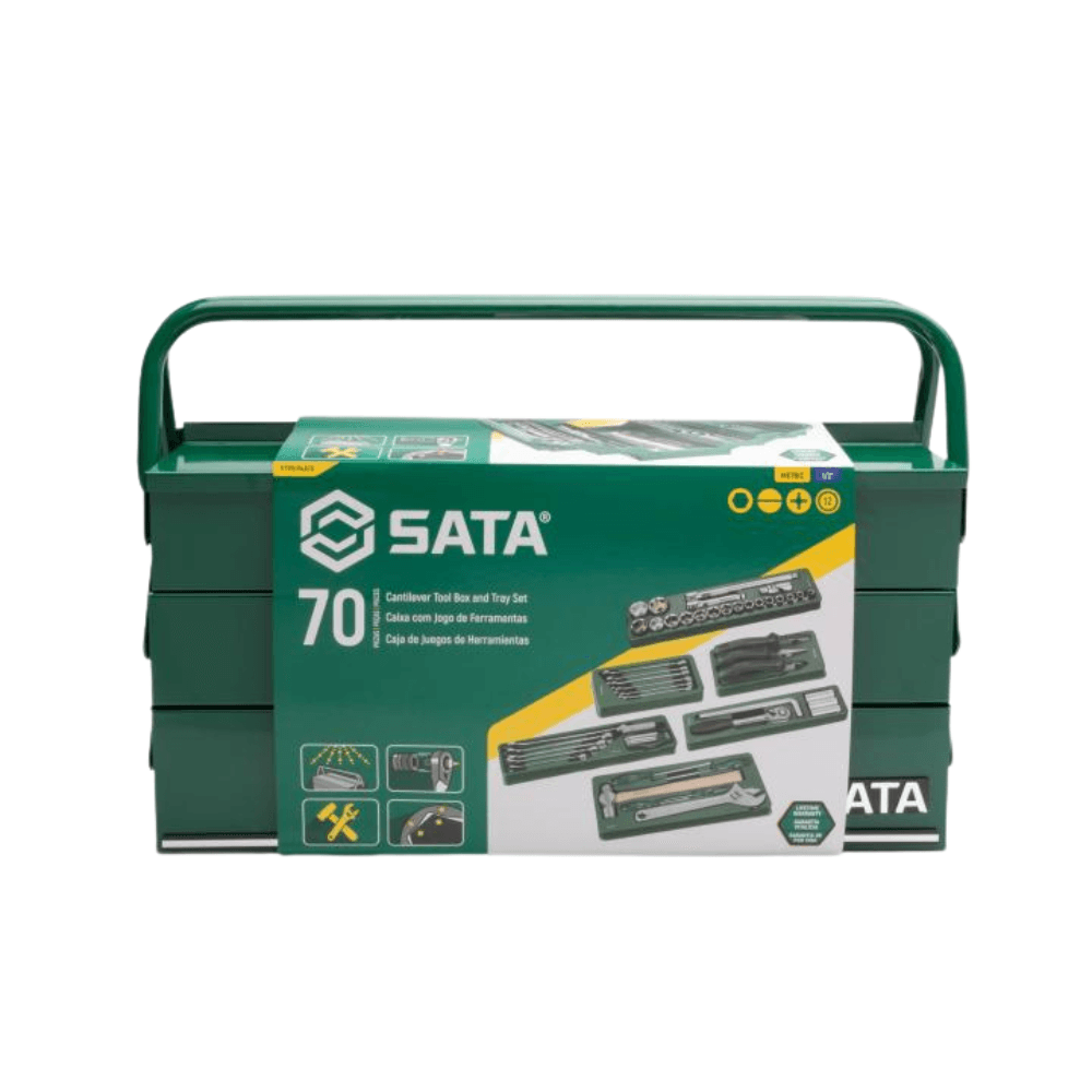 Jogo de Ferramentas SATA 70 Peças com Caixa Sanfonada ST95104A70-6 - ROGA Ferramentas