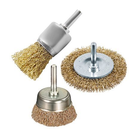 Kit Escova de Aço com 3 Peças MTX 744869 - ROGA Ferramentas