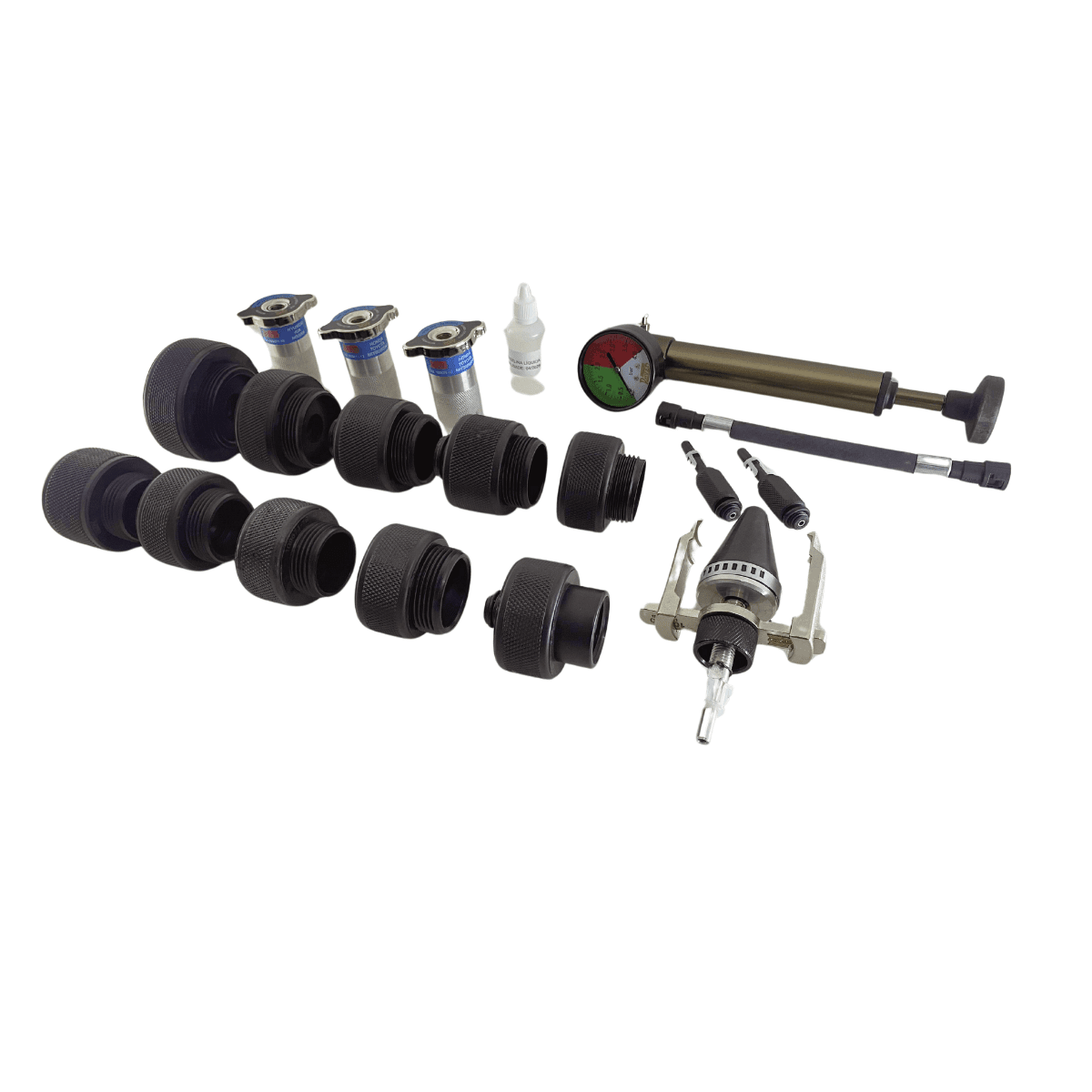Teste do Sistema de Arrefecimento com 14 Adaptadores RAVEN R109681 - ROGA Ferramentas