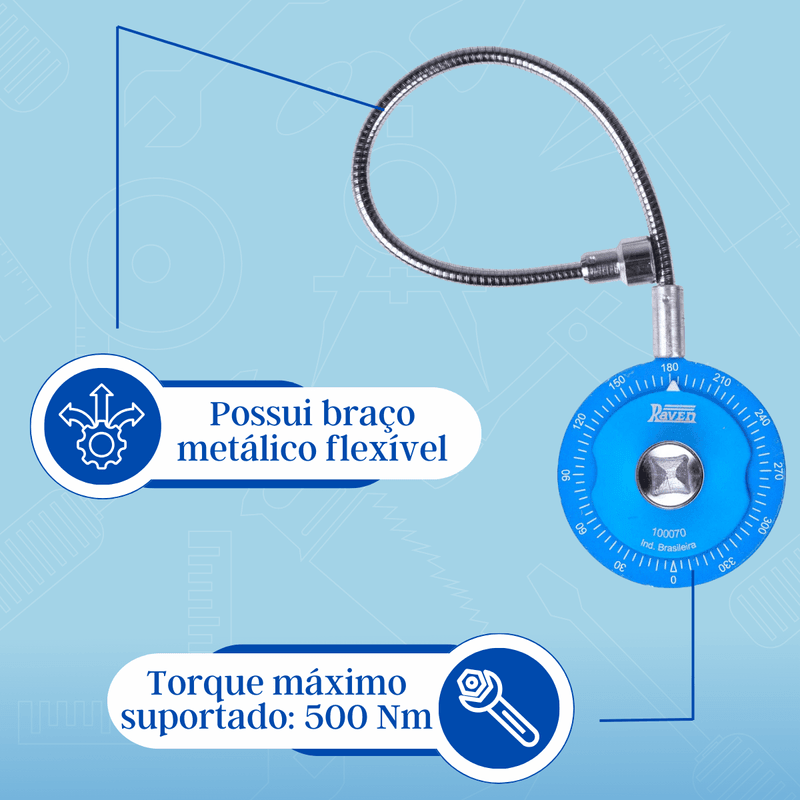Transferidor de Grau Angular 1/2 Pol RAVEN R100070 - ROGA Ferramentas